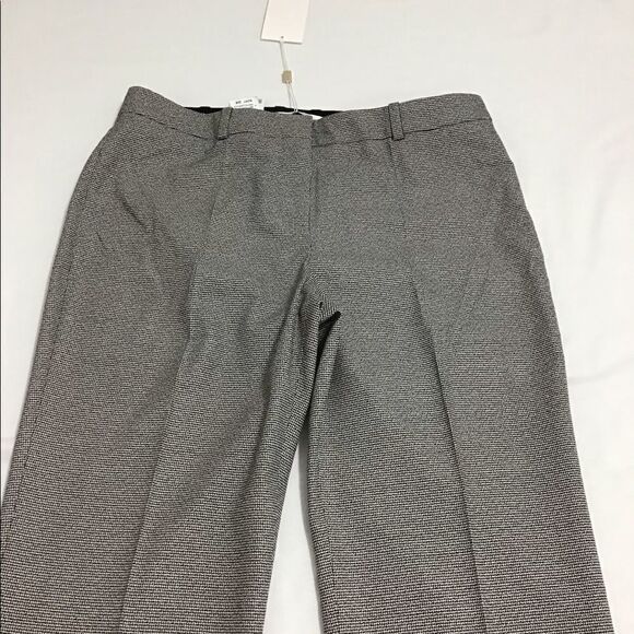 Boss Women Tulea3 Black High Waist Wide Leg Trouser Pants Houndstooth New Size 4 - Picture 13 of 16